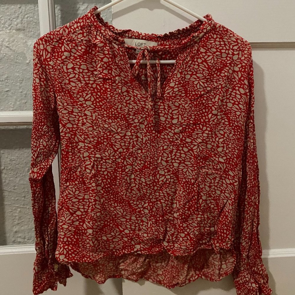 Rouge Speckled Blouse